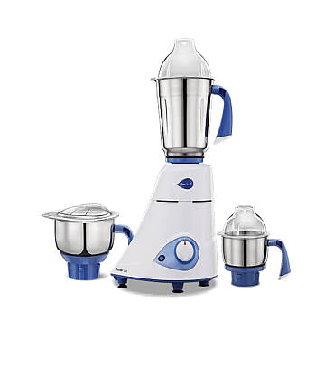 Preethi Blue Leaf Gold Mixer Grinder 750 Watt with 3 Jars (White)